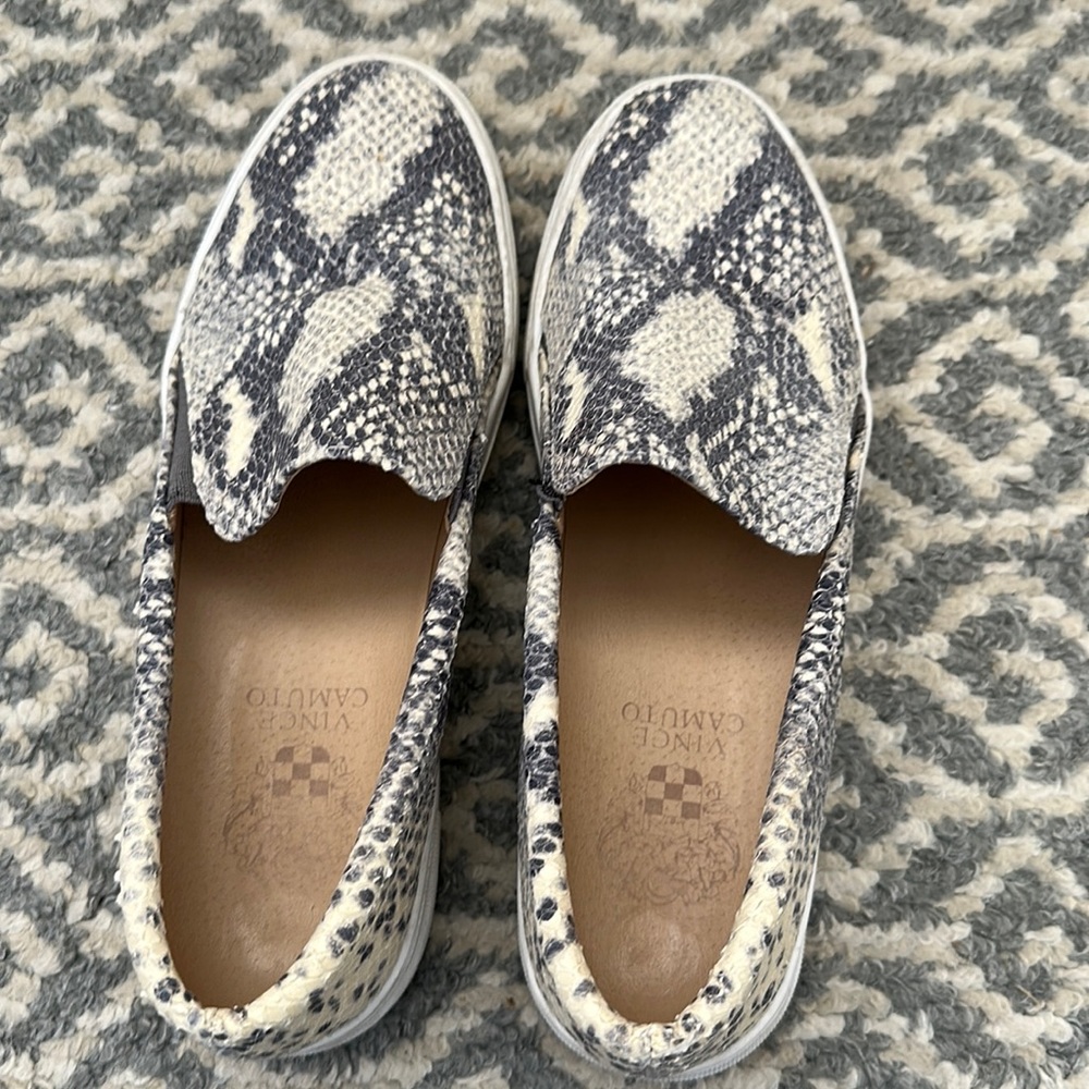 Vince Camuto snake print shoes